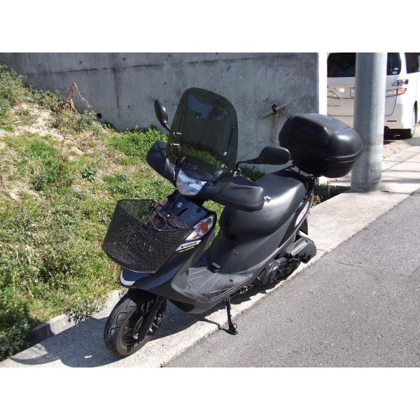 スズキアドレスV125S用デイトナスモークスクリーン取り付けボルトカラー有り スズキアドレスV125S用デイトナスモークスクリーン取り付け
