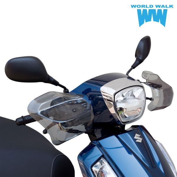 1年保証付き アドレス125 DP12H 汎用大型ナックルガード WS-15N ナックルバイザー 風防 カスタムパーツ