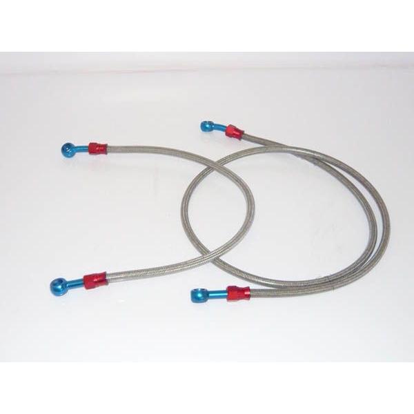 Dトラッカー250 ステンレスメッシュブレーキホース フロント＆リヤ