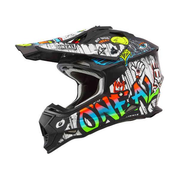 Oneal オニール 2SRS Rancid multicoloured Motocross Hel...