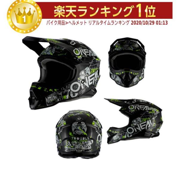 ONEAL ブラック フルフェイスヘルメット　3series ゴーグルセット ONEAL ブラック フルフェイスヘルメット 3series ゴーグルセット