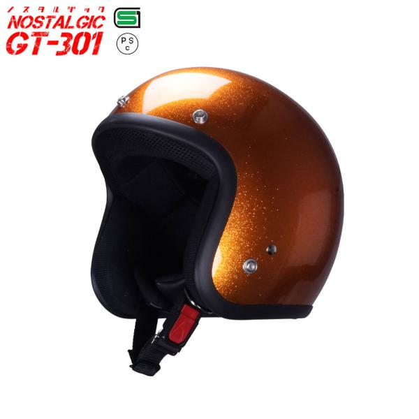 【新品・箱付き】ORIGINE ジェットヘルメット ブラック・オレンジ XL LX-FLAMEZ-RED LX FLAMEZ バイク用 大きいサイズ ジェット
