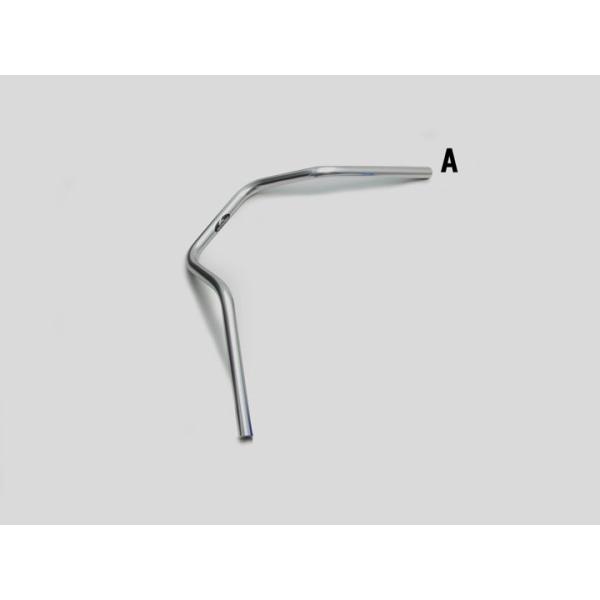 ハリケーン HB0214A ナロー4型 シルバーアルマイト 外径φ22,2mm 内径φ14mm 全高160mm 全巾660mm
