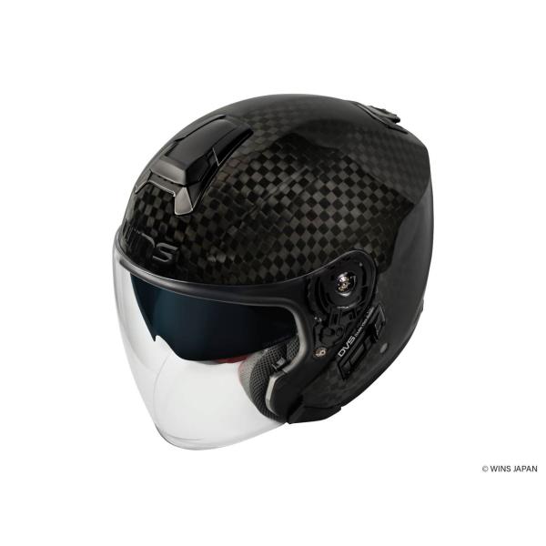 ウインズ A-FORCE RS JET 12K ジェット ヘルメット タイプC 12Kカーボン XXS エーフォース 内装脱着 インカム取付 バイク WINS