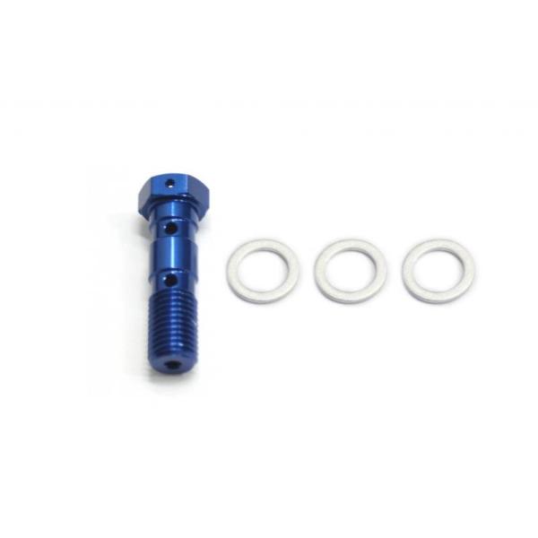 【特価品】 ACTIVE アクティブ 14992521 バンジョーボルト #3 ダブル ブルー P1.25W