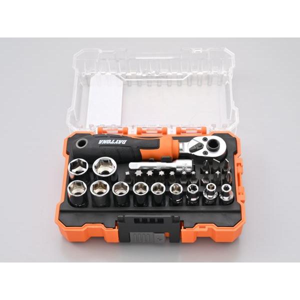 専用でし。 デイトナ 61370 ミニツールセット 26ピース(ラチェットハンドル付