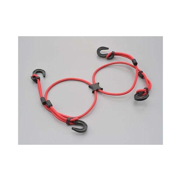 他サイト： デイトナ 73402 ストレッチコード レッド 1000mm エックスタイプ 荷物固定 キャンプツーリング 長距離ツーリング ツーリング ネットの商品画像