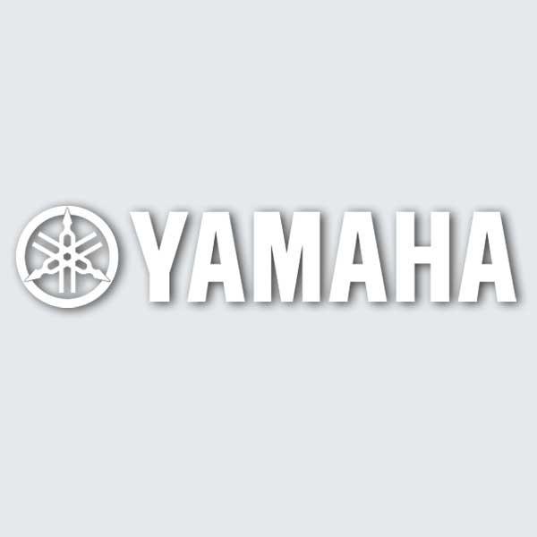 FX FX06-94212 ビッグダイカットステッカー 1feet 30cm YAMAHA ホワイト