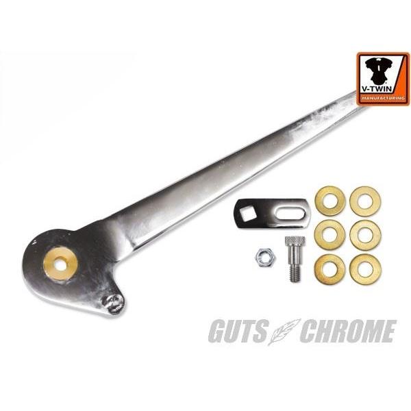 ジョッキー　シフトレバー V-TWIN 21-0125 ジョッキーシフトレバー クローム 4速ロータリートップ