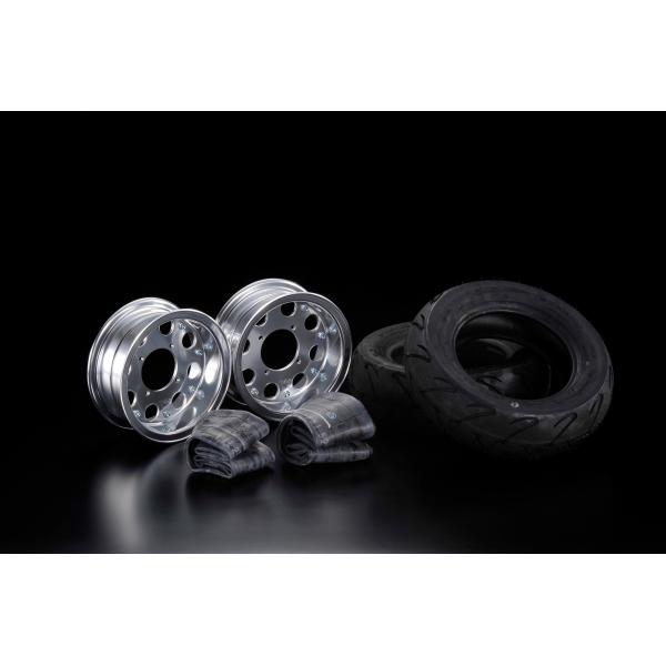Gクラフト 39328 ホイール入門キット 3.5J&3.5J 8穴タイプ シルバーアルマイト 8インチ