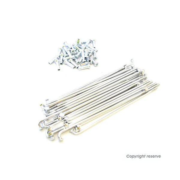 KN企画 01SS134Z-KN RCB リム専用スポーク シルバー スポーク長155mm バイク パーツ