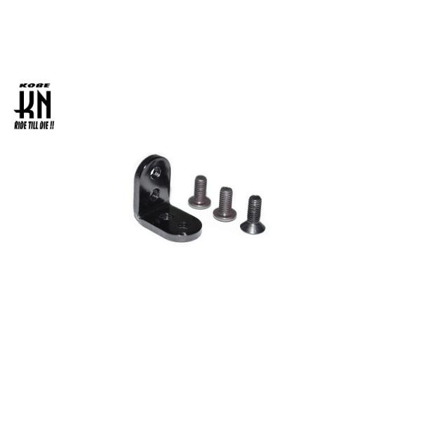 KN企画 KN-LS02BK 汎用 L字ステー/ショート M3×8mm(1個)/M3×6mm(2個)ネジ付 ブラック