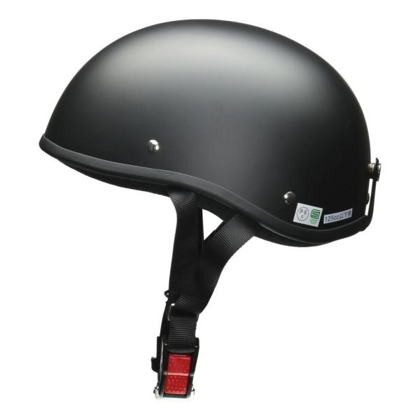 リード工業 DALE(デイル) ハーフ ヘルメット マットブラック フリーサイズ(57〜60cm未満) ダックテール 半ヘル 半キャップ 半帽 ストリート バイク用 LEAD