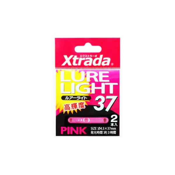 ケミホタル Φ4.5×37mm　300本 ライトスティック ルミカ ルアーライト 37サイズ φ4.5×37mm ピンク 2本入 ケミホタル 高
