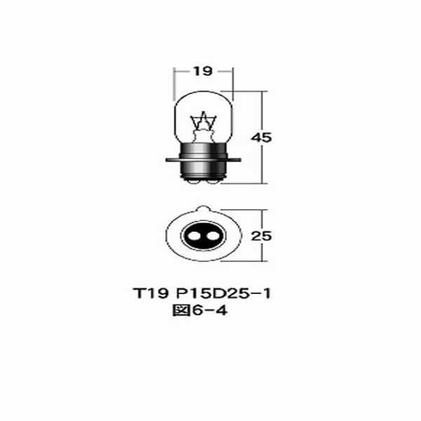 M&amp;H }cV} 1P2015 12v30/30w T19 P15D25-1 M&amp;H