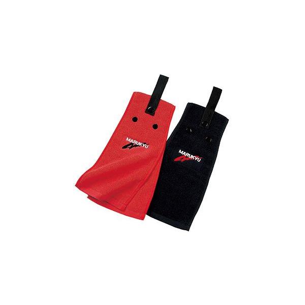 マルキュー ウエストタオル ブラック 17(W)×31(H)cm 厚手 吸水 アウトドア 釣具 つり フィッシング