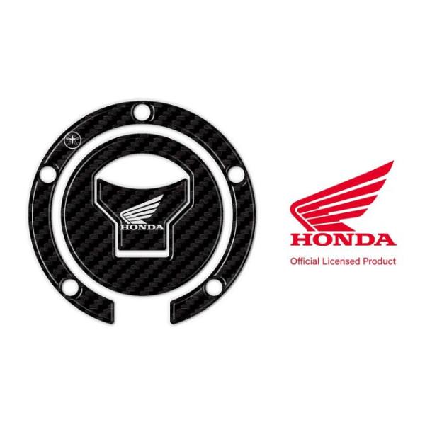 LabelBike LB-HFC203-W 3Dフューエルキャップステッカー カーボン/ホワイト CB125R/250R レブル250/500 モンキー125 タンクキャップ シール