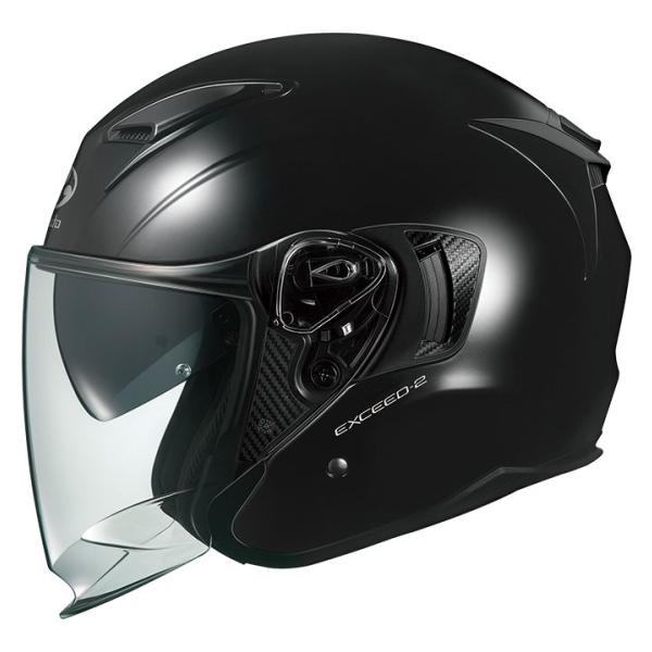 OGK EXCEED-2(エクシード2) ジェット ヘルメット ブラックメタリック M