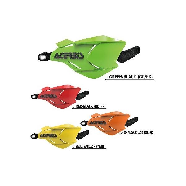 ACERBIS �A�`�F���r�X AC-22397GR/BK X-FACTORY �n���h�K�[�h �O���[��/�u���b�N