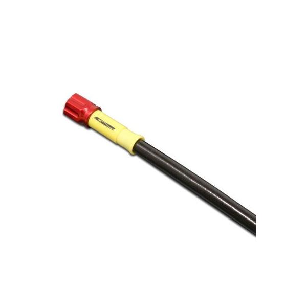 メッシュ ブレーキホース ホース全長 460mm ユニバーサルホース スモーク レッド ACパフォーマンス アクティブ AC0460S ホース全長 460mm