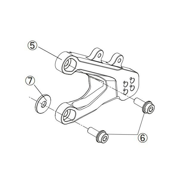 ゲイルスピード FCK7002-L02B リペア FCK メインプレートASSY ブラック