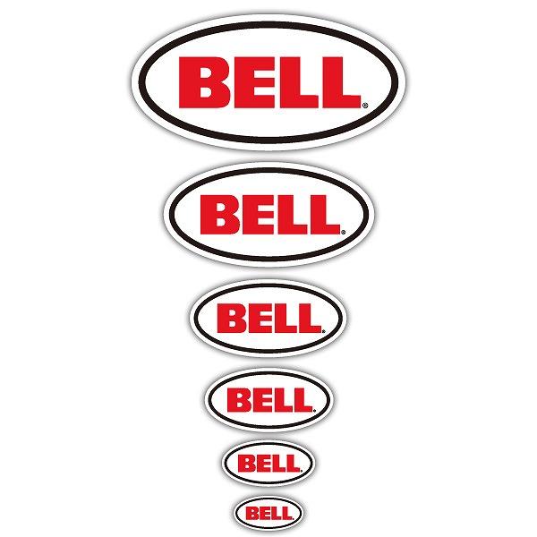 BELL 2036801-1 オーバル ステッカー 3cm バイク シール アクセサリー