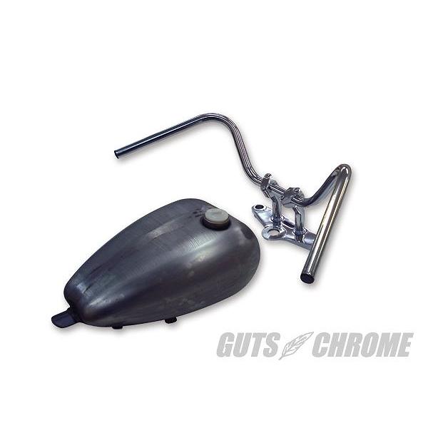 ガッツクローム　ハーレー用 LOW RISE BAR へこみ無し ガッツクロームハーレー用 LOW RISE BAR へこみ無し