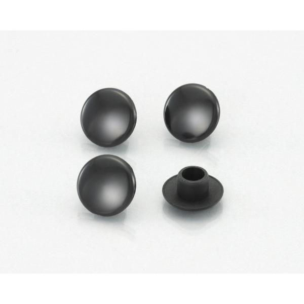 他サイト： キタコ 0900-000-80126 ＣＡＰボルトカバー（ＡＢＳ） 10MM/ブラック/4PCS KCONの商品画像