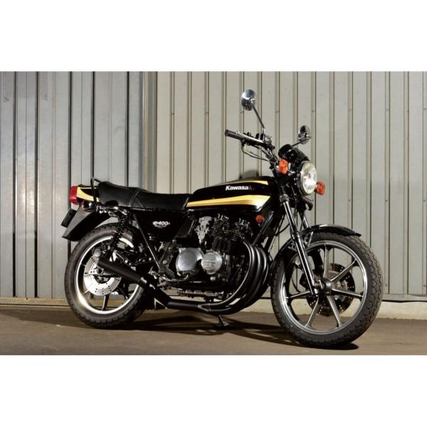 z400fx z550fx用　MRSショート管 MRS MRS-MUK40-06B ショート管マフラー ブラック Z400FX E1-E3 Z550FX