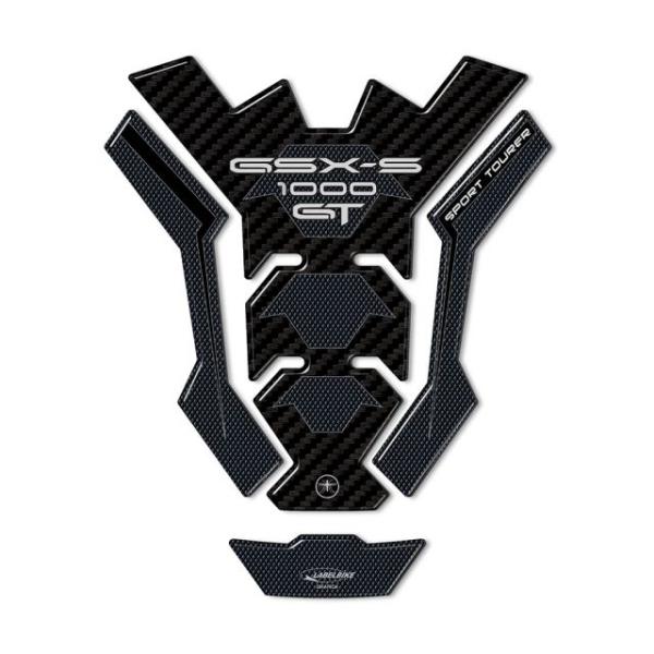 LabelBike LB-STS005 3Dタンクステッカー カーボンプリント GSX-S1000GT タンクパッド シール 外装 保護 ドレスアップ ODAX