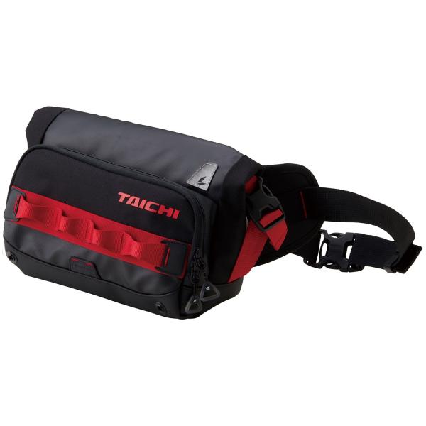 TAICHI 防水ショルダーバッグ ブラック/レッド RSタイチ RSB279 WP ヒップバッグ ブラック/レッド 5L 鞄 かばん