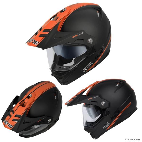 ウインズ X-ROAD3 GT オフロード ヘルメット M51/ブラック×オレンジ L