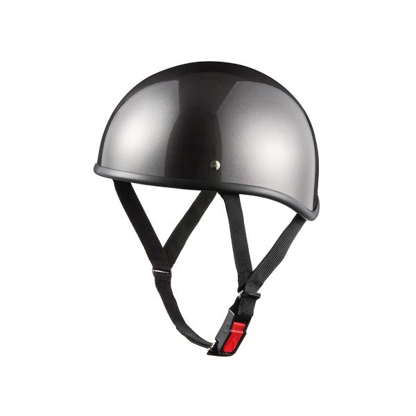 バイク用ヘルメット ダックテール ガンメタリック 半ヘル 新品 SG規格