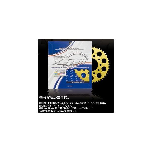 XAM A4304-44 バンバン200 リアスプロケット XAM VANVAN200 A4304 X.A.M CLASSIC スプロケット 520 丁数 44T