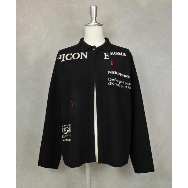 STUDIO PICONE ネイビー カーディガン 40 2024秋冬 ピッコーネ カーディガン 紺 40 【公式通販】