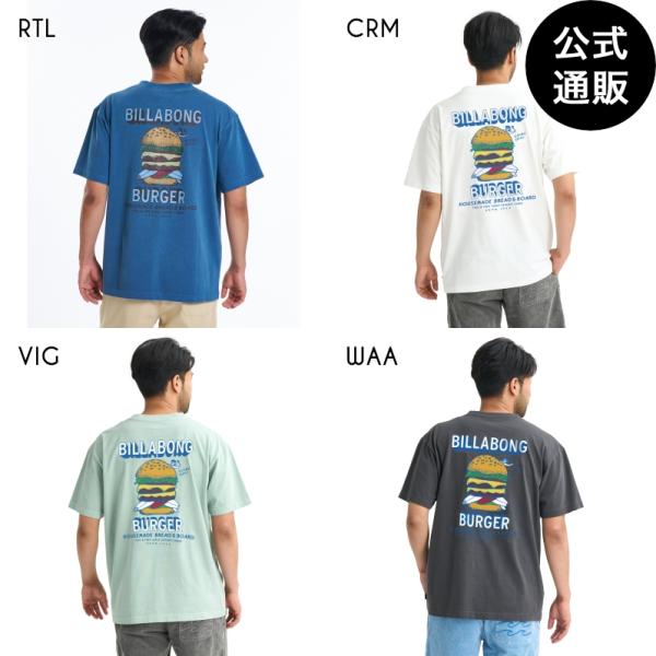 （8日-15日はボーナスストア+5%）SALE 送料無料（公式）ビラボン メンズ OVER FIT BB BURGER Tシャツ 2026年春夏モデル 全4色 M/L/XL BILLABONG