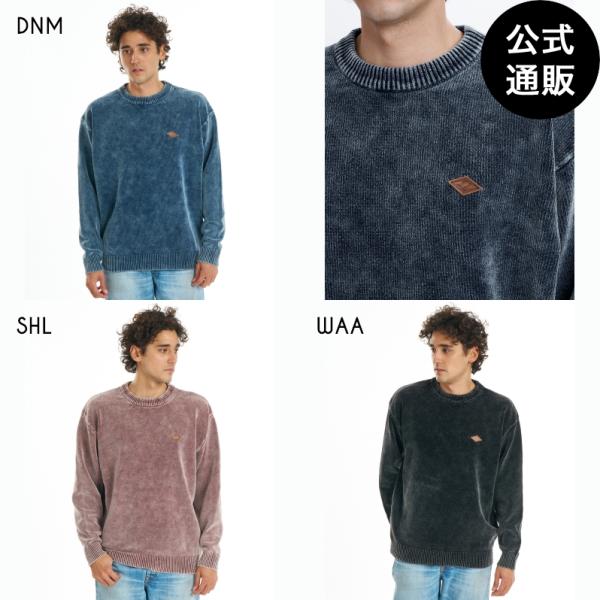 （1日-31日はボーナスストア+4%）（公式）ビラボン メンズ WAVE WASHED CREW セーター 2026年秋冬モデル 全3色 M/L BILLABONG