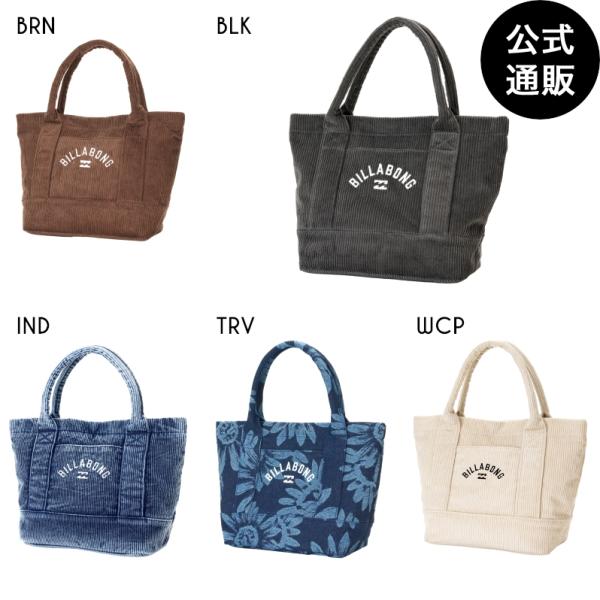 （1日-30日はボーナスストア+4%）（公式）ビラボン ウィメンズ CORDUROY MINI TOTE BAG トートバッグ  2026年秋冬モデル  全5色 F BILLABONG