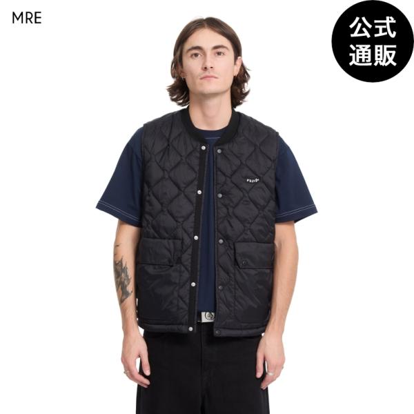 （1日-30日はボーナスストア+4%）（公式）ボルコム メンズ BOWERED VEST ベスト  2026年秋冬モデル  全1色 M/L/XL VOLCOM