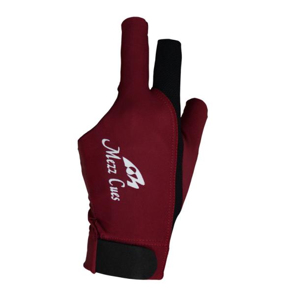 MEZZグローブ　MGR-Rサイズ：S/M　L/XL、XSビリヤードグローブ両利き用定価２8００円(税別）通気性の高いメッシュ素材と摩擦の少ない＊ライクラ素材を採用することで、どんな状況下でもなめらかなシャフトの滑りを実現します。またオープ...