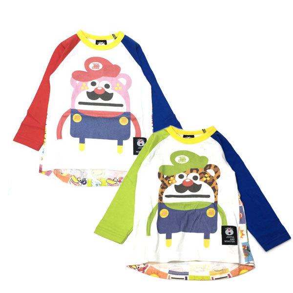 40 off セール 返品 交換不可 jam ジャム 子供服 20秋冬 クマオとクマージうしろ総柄ロンt
