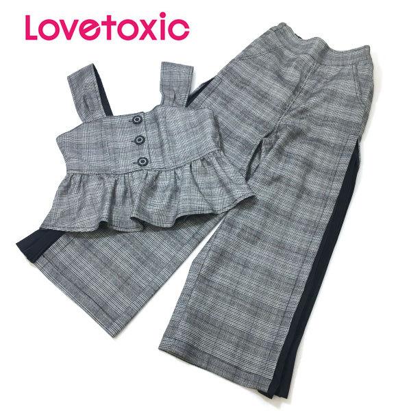 セール 返品 交換不可 Lovetoxic ラブトキシック 子供服 裾フレアビスチェ サイドプリーツパンツセット Lt ビリーザキッド 通販 Yahoo ショッピング