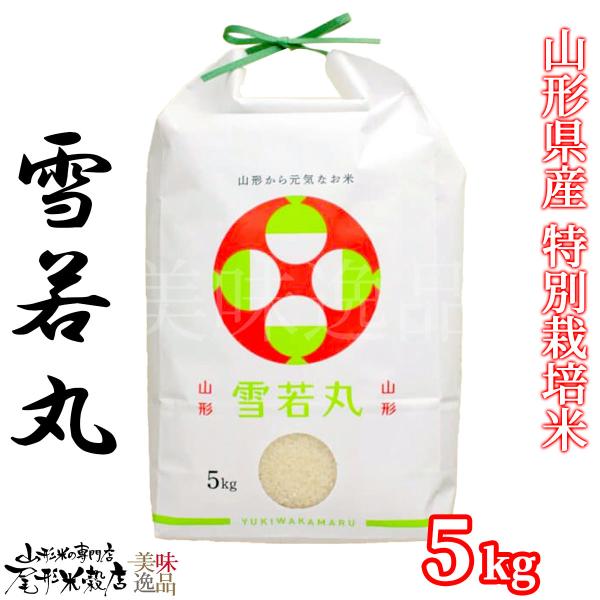 令和7年産 山形県産 雪若丸 白米 5kg 特別栽培米 ゆきわかまる ご飯 大粒 国産 お取り寄せ プレゼント 贈り物 ギフト お中元 お歳暮 尾形米穀店