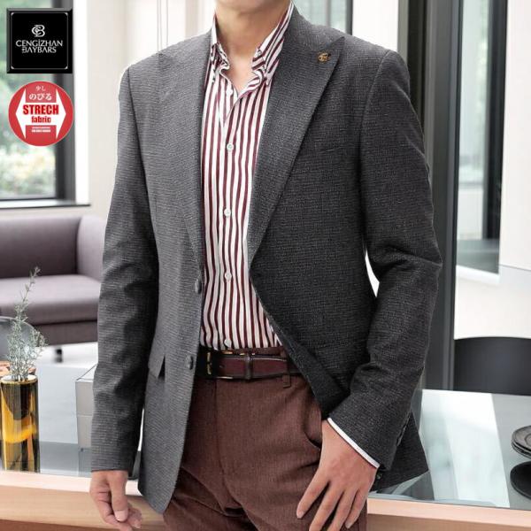 BRIEFING フード付きジャケット ネイビー/グレー Perfect Suit FActory ジャケット テーラードジャケット 軽量