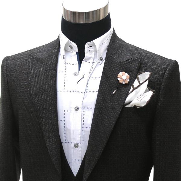 テーラードジャケット ブレザー ストレッチ 柄 ジレ セットアップ 黒紺 濃紺 メンズ ジャケパン ビジネス 二つボタン 結婚式二次会 Buyee 日本代购平台 产品购物网站大全 Buyee一站式代购 Bot Online