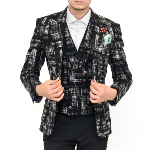 テーラードジャケット 冬 チェック メンズ ブレザー ウール 黒グレー ピークドラペル ワイドラペル ジャケパン S M L Xl Xxl Xxxl 大きいサイズも入荷 柄物 Buyee Buyee บร การต วกลางจากญ ป น ซ อจากประเทศญ ป น