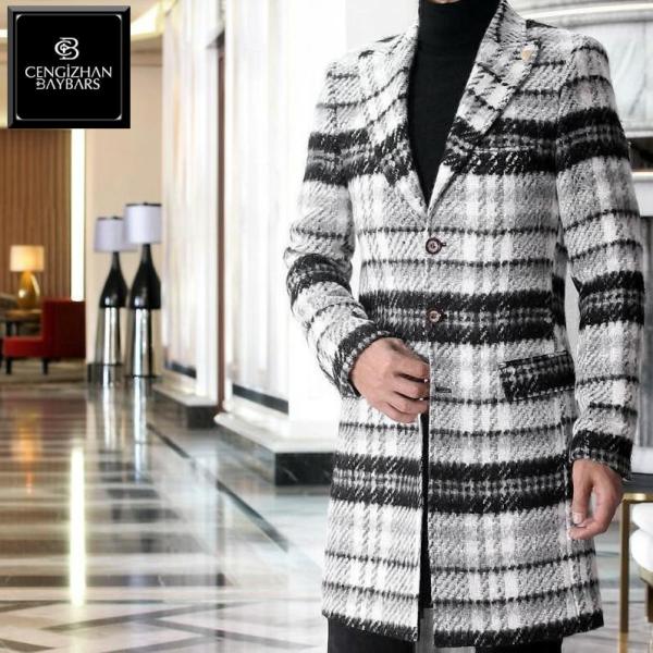 バーバリー　ウール　チェスターコート　ノバチェック　Lサイズ　ユニセックス バーバリー ウール チェスターコート ノバチェック Lサイズ ユニ