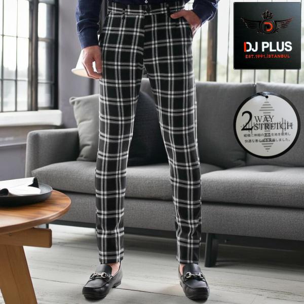 V12 チェックパンツ　サイズL 新品未使用 bin-1_dj0408