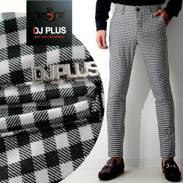 スラックス スキニー パンツ ギンガムチェック スリム タイト 春夏