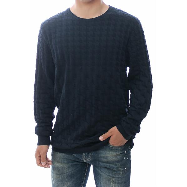 薄手のニット セーター メンズ 春 ニット 千鳥柄 薄地 コットン ニット 春 秋 冬 クルーネック 白 黒 紺 カーキ グレー Buyee Buyee Japanese Proxy Service Buy From Japan Bot Online